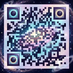 Galaxy QR code style